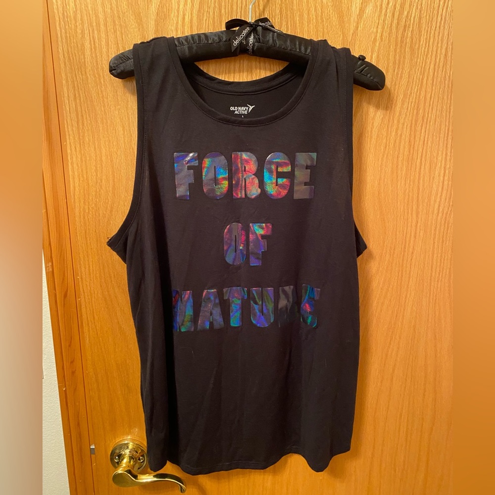Old navy active large black force of nature tank top